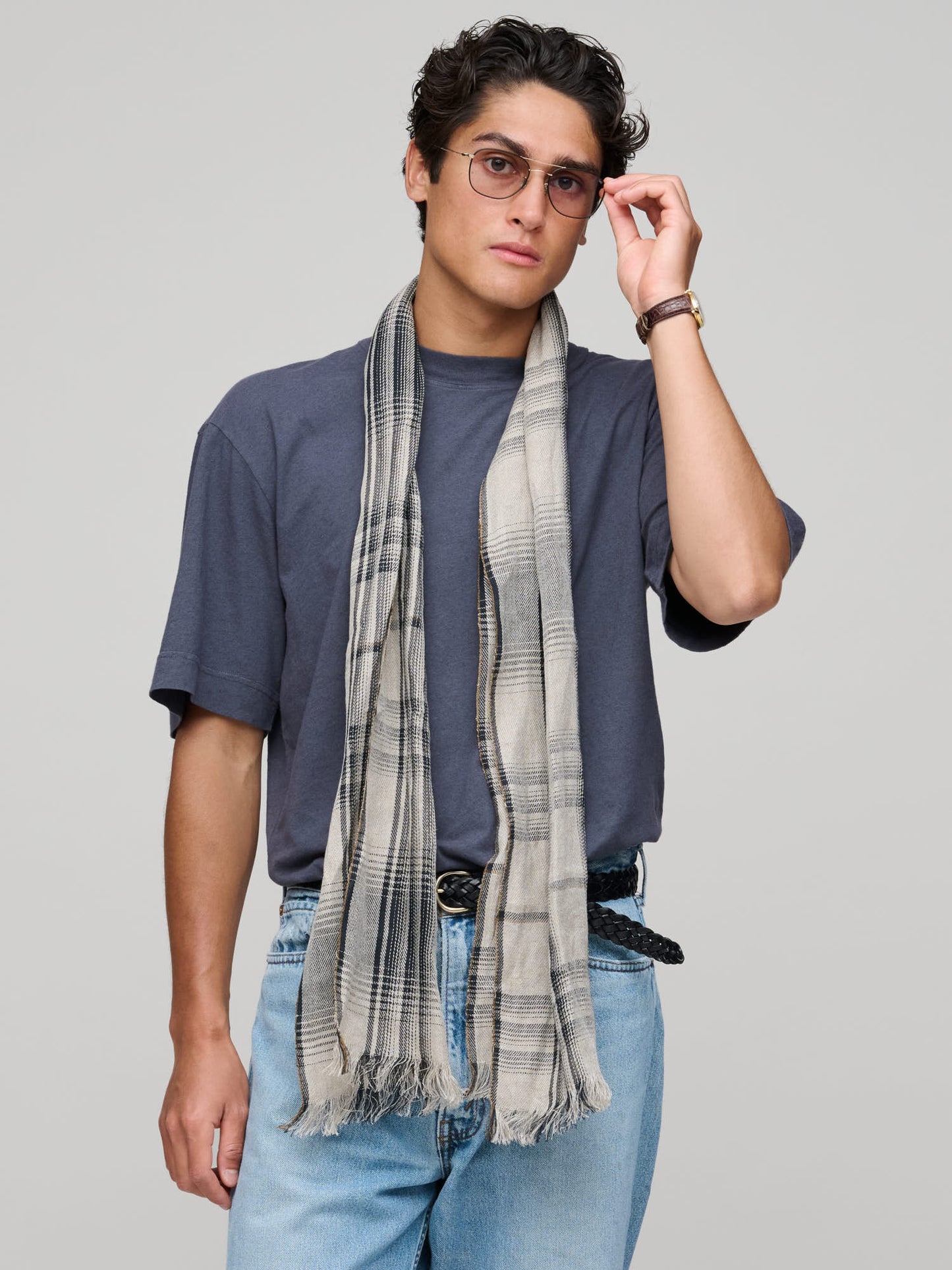 Simple T-Shirt Cotton Linen Jersey, Slate