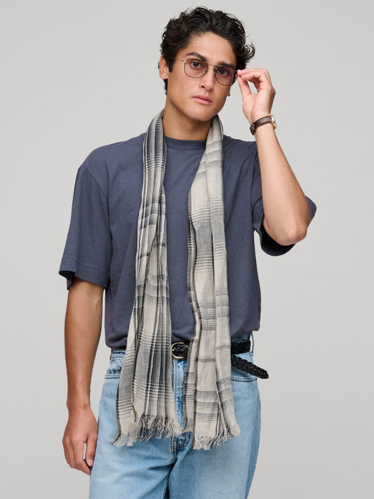 Simple T-Shirt Cotton Linen Jersey, Slate