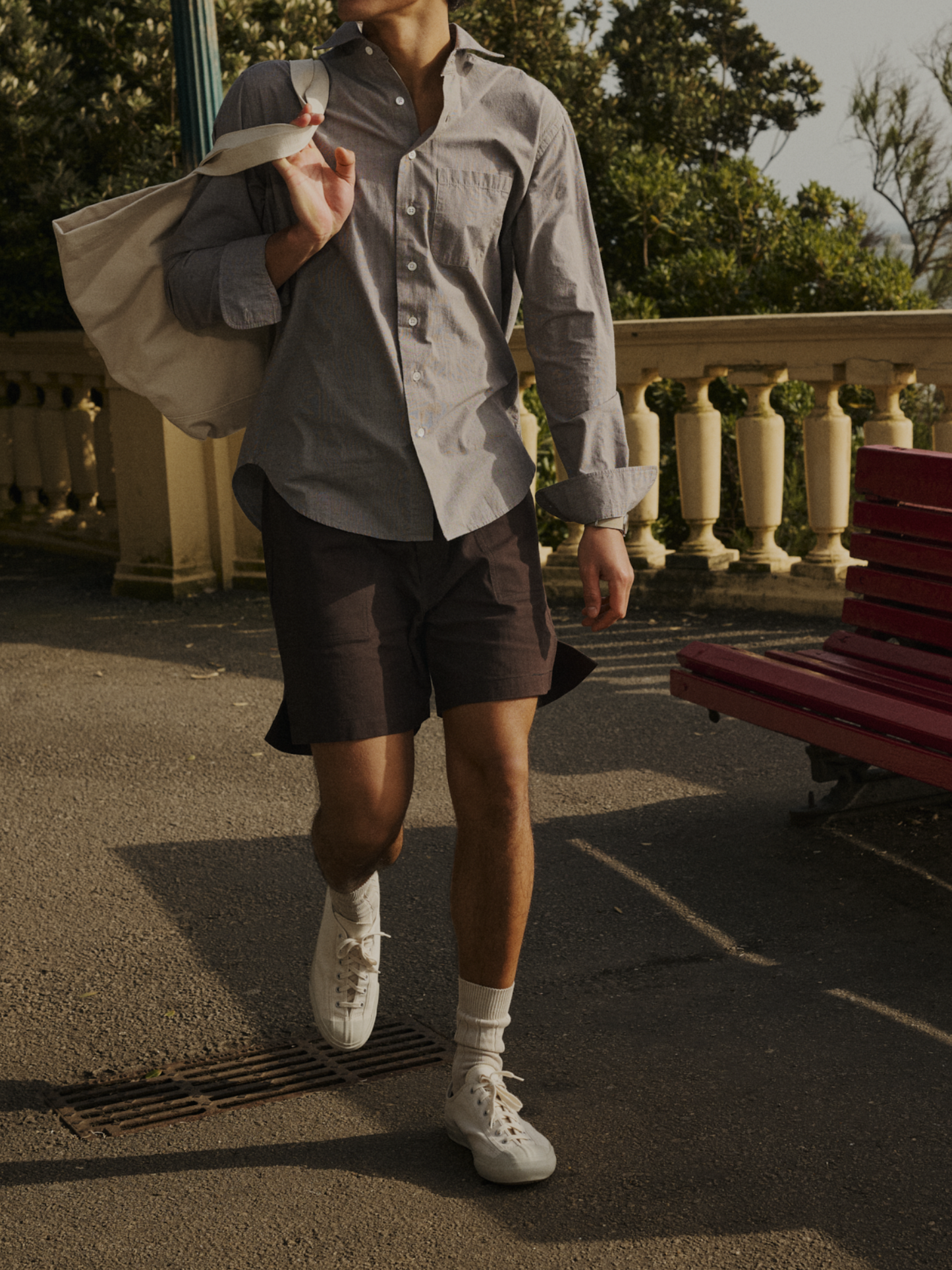 Utility Shorts, Dark Brown