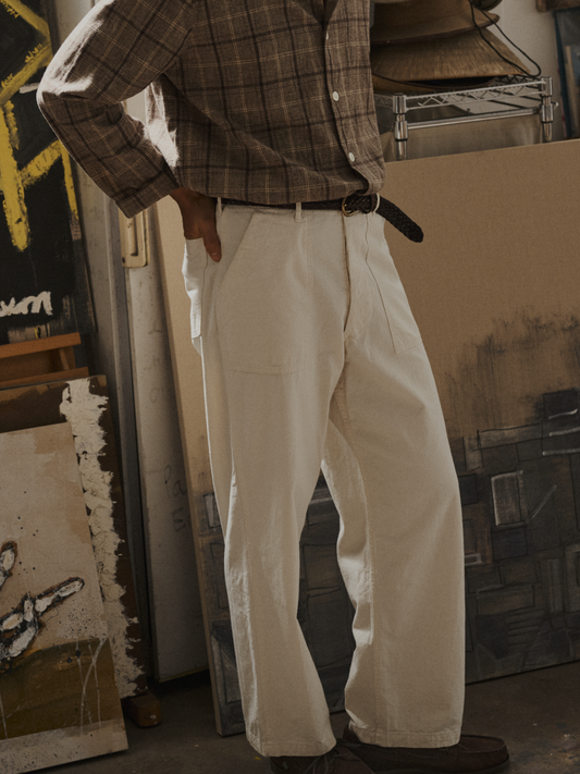 Summer Fatigue Pants, Ecru