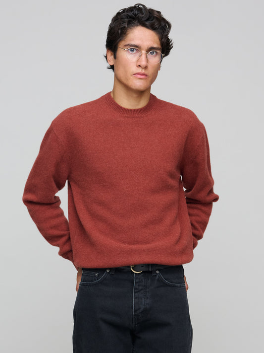 Easy Crew - Cashmere/Lambswool, Rust