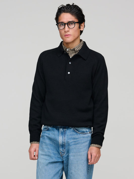 Merino Polo, Black
