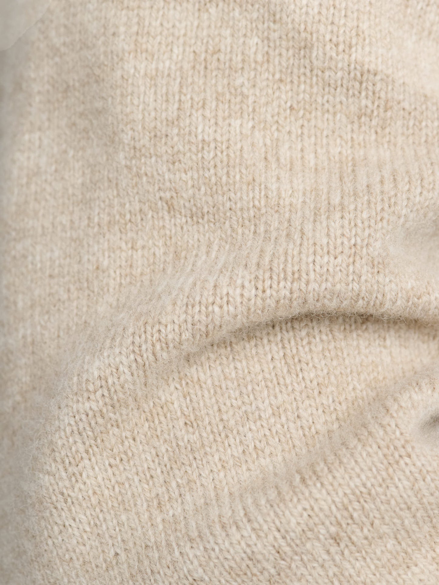 Polo Cardigan, Light Oat Melange