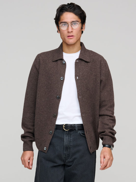 Polo Cardigan, Brown