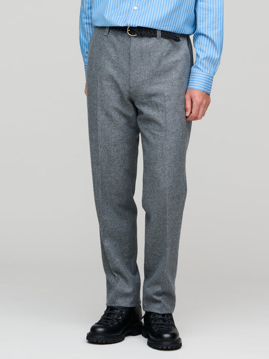 Brushed Flannel Trouser, Grey