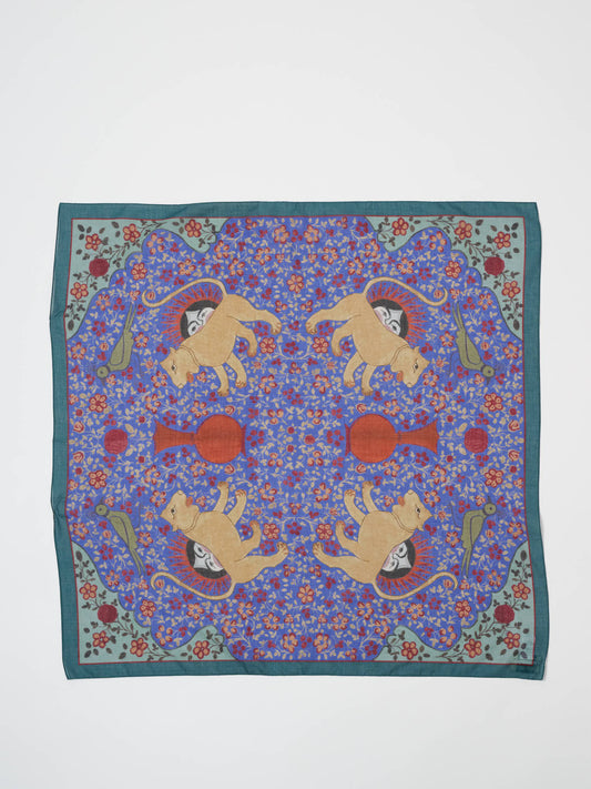 Ispahan Bandana, Blue