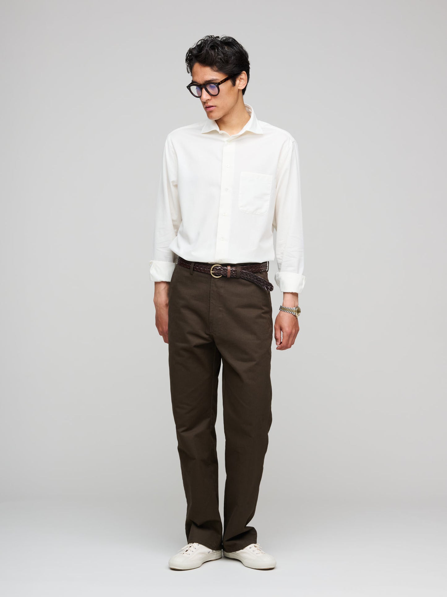 Soft Spread Collar, Ecru
