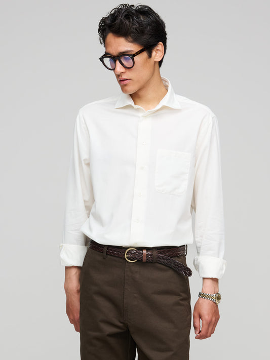 Soft Spread Collar, Ecru