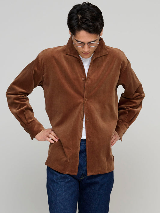 Finx Corduroy Shirt, Brown