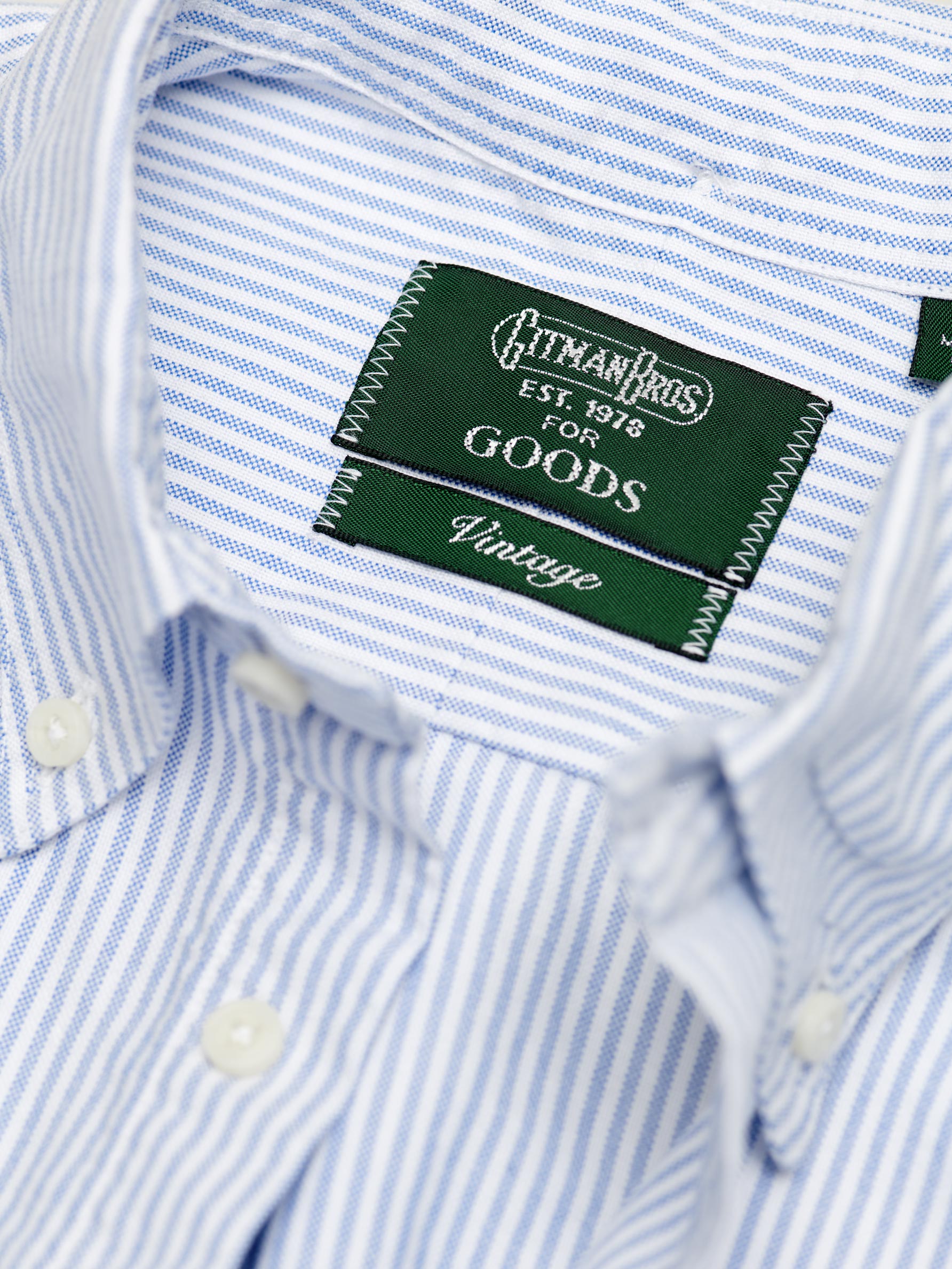 Oxford Shirt, Blue Striped