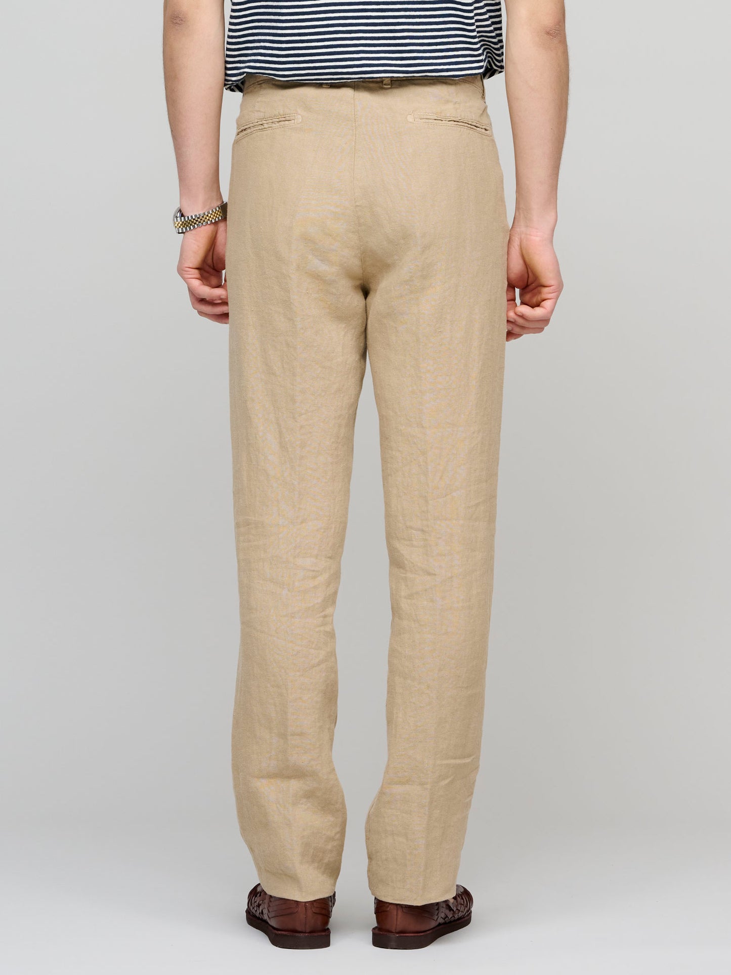 Albora Linen Trousers, Beige
