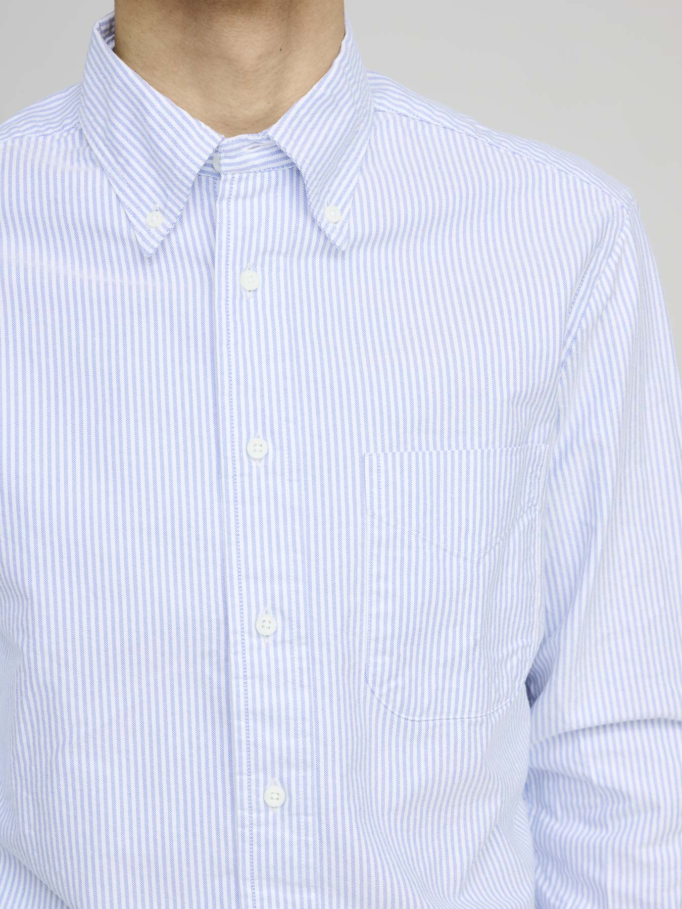 Oxford Shirt, Blue Striped