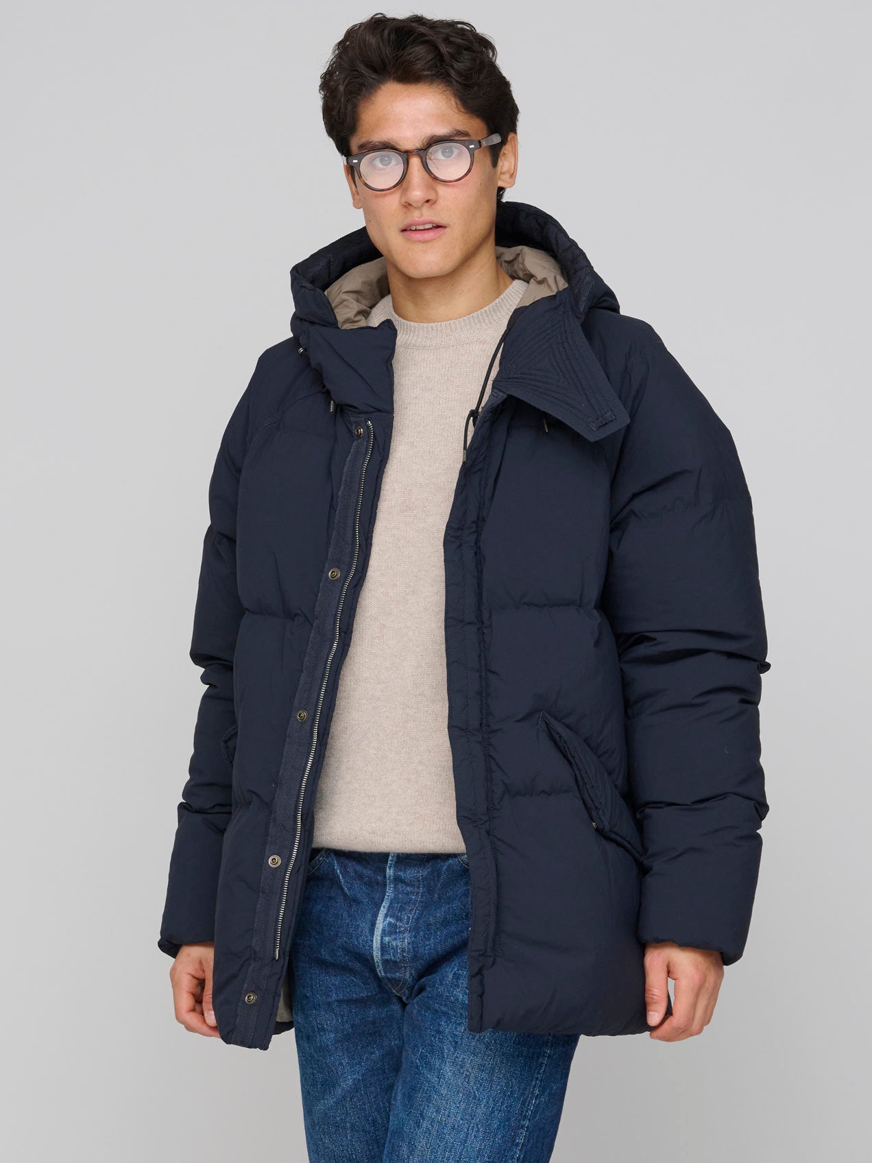 Artic Down Parka, Navy