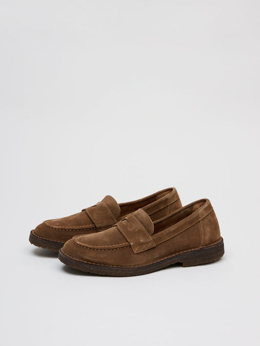 Canal Penny Loafer, Light Brown Suede