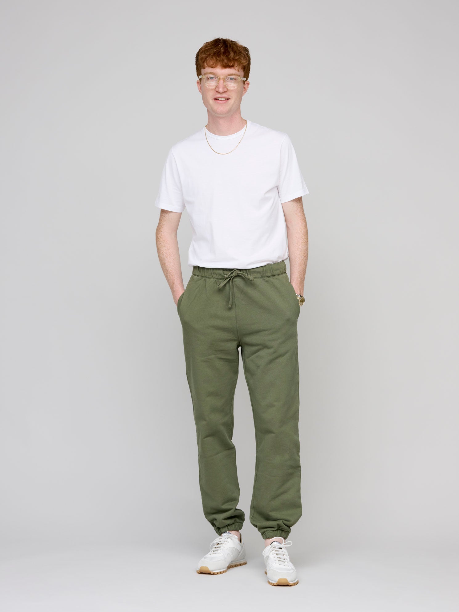 Military green sales sweatpants