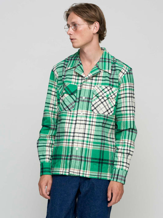 Gibson Shirt, Green/Ecru Check