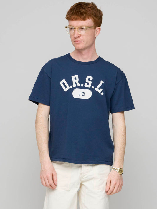 O.R.S.L. 13 Print T-Shirt, Navy
